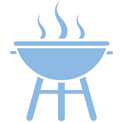 Icon representing barbecue area at Laguna One Mijas