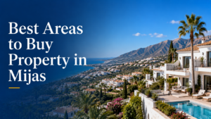 Mijas Costa area guide with beach, palm trees, Mediterranean homes, sea views and coastal lifestyle