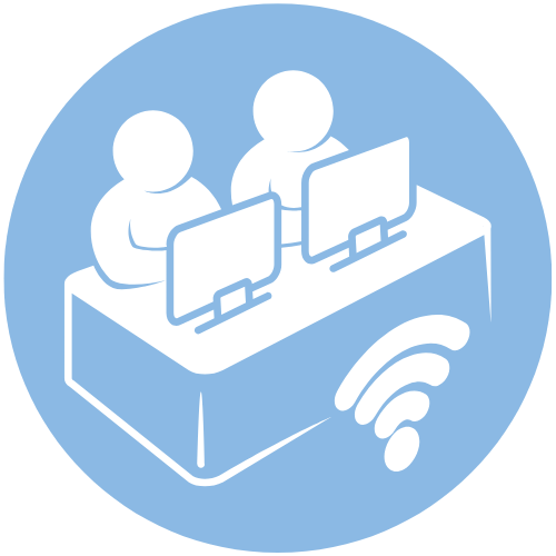 Icon representing coworking area at Laguna One Mijas