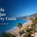 La Cala de Mijas property guide with beach, promenade, homes, palm trees and Mediterranean coastline